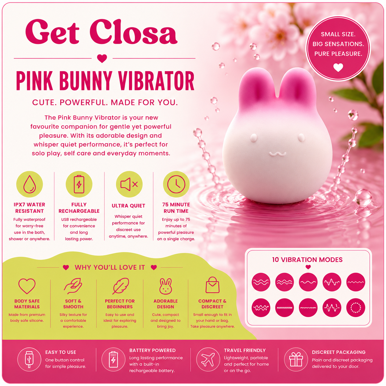 Get Closa Soft Bunny Vibrator