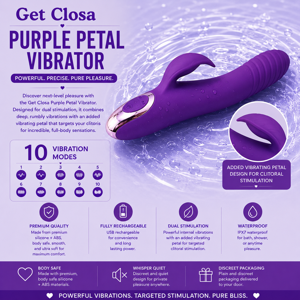 Purple petal vibrator
