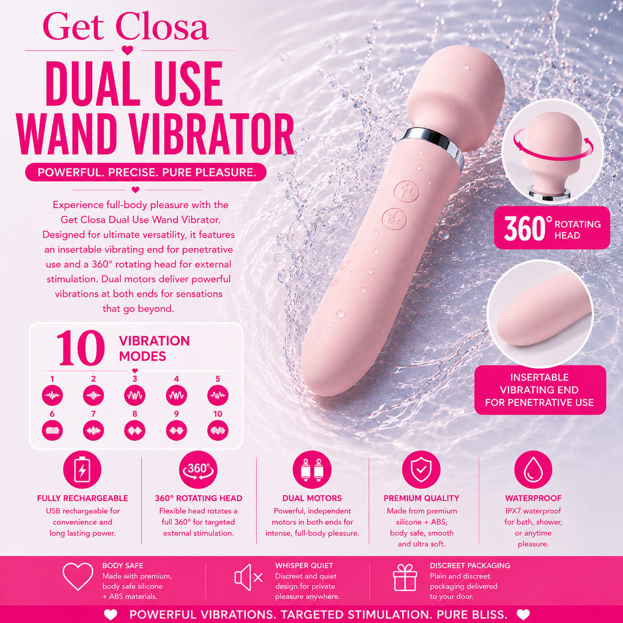 Pink Wand Vibrator