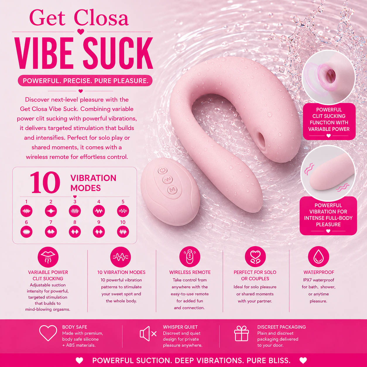 Vibe Suck Couples Clitoral Massager
