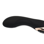 Get Closa Obsidian Deluxe Wand vibrator in matte black with elegant gold accents and ergonomic curved design