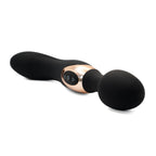 Get Closa Obsidian Deluxe wand vibrator in matte black with elegant gold accents and ergonomic control buttons