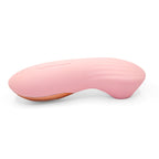 Get Closa Pro clitoral massager in soft pink silicone with rose gold accents and ergonomic air suction design.