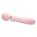 Get Closa pink dual-purpose wand vibrator made of soft silicone with two control buttons and a flexible head.